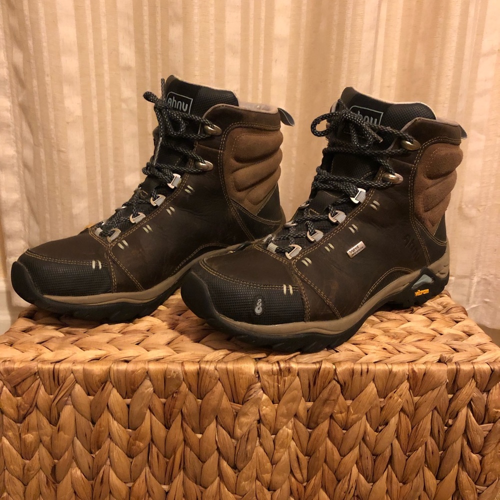 Ahnu leather waterproof hiking boots (women’s)